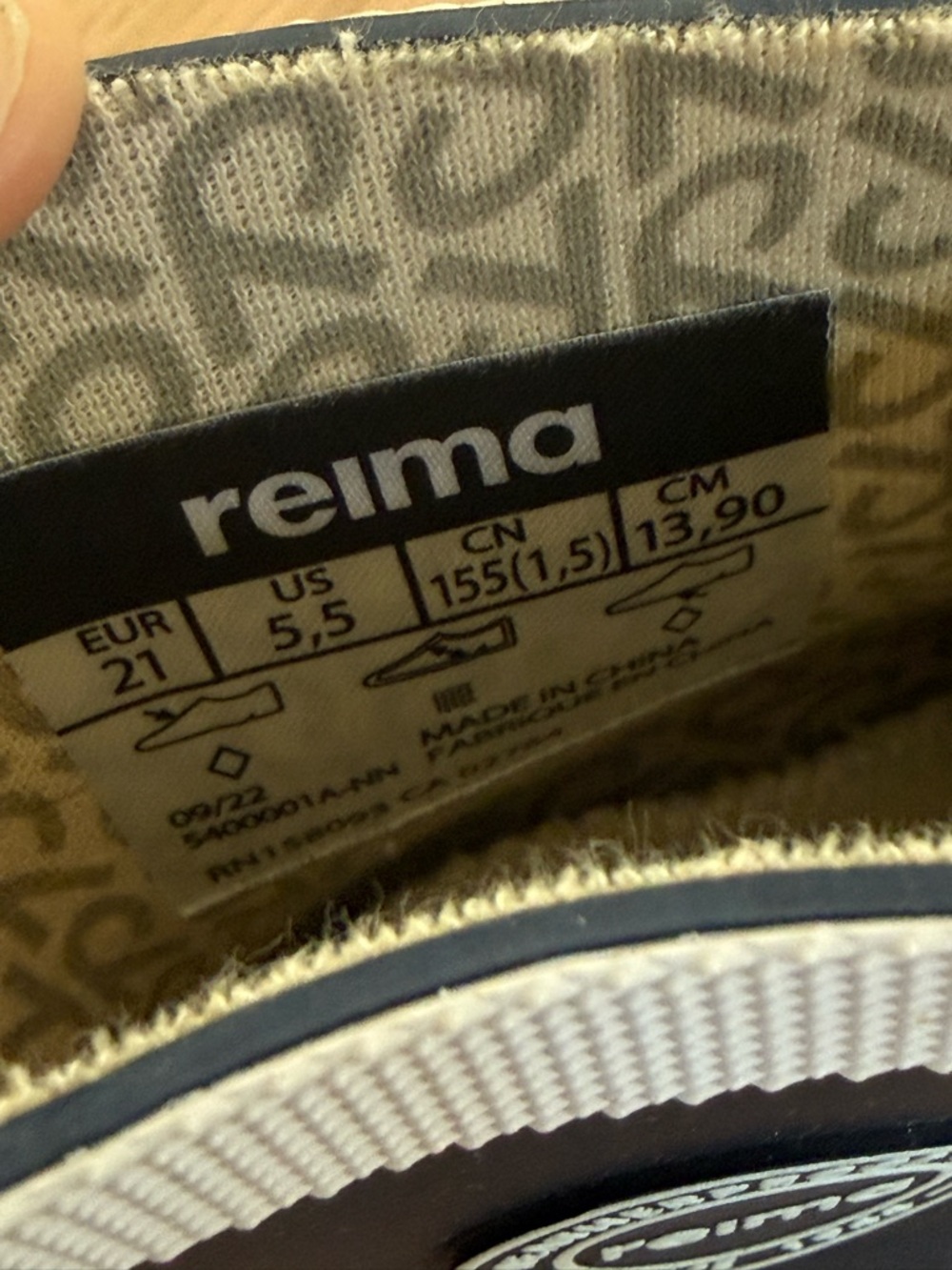 Reima Kids' Waterproof Navy Blue Rain Boots - Picture 4 of 4